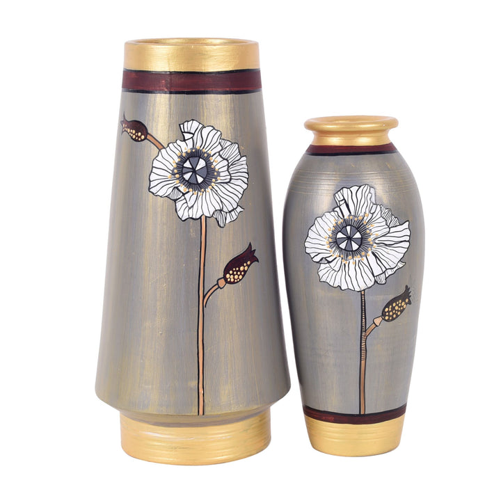 Golden Hour Terracotta Vases S02 (4.5x9/3x7)