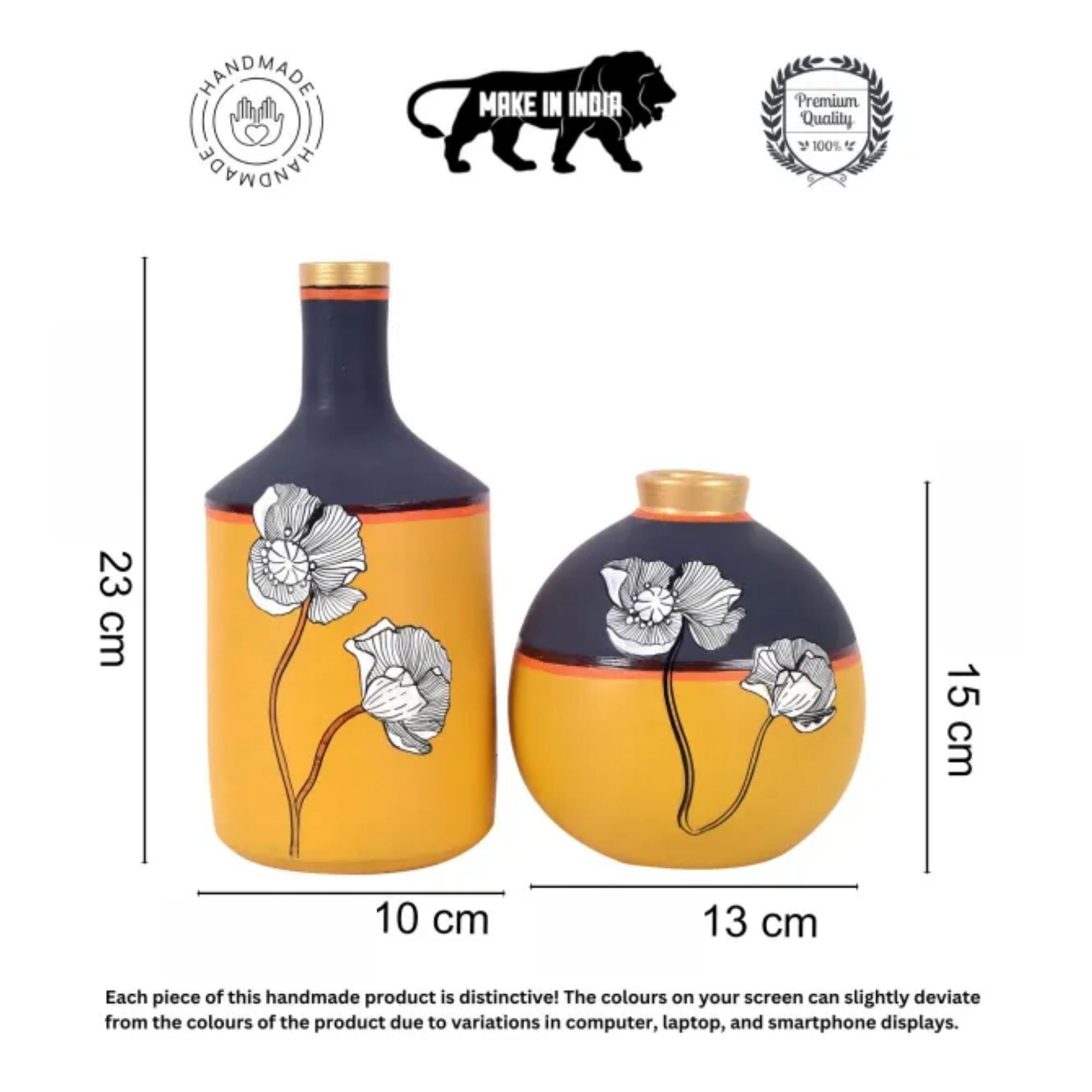 Sunflower Dreams Terracotta Vases S02 (4x9/5x6)