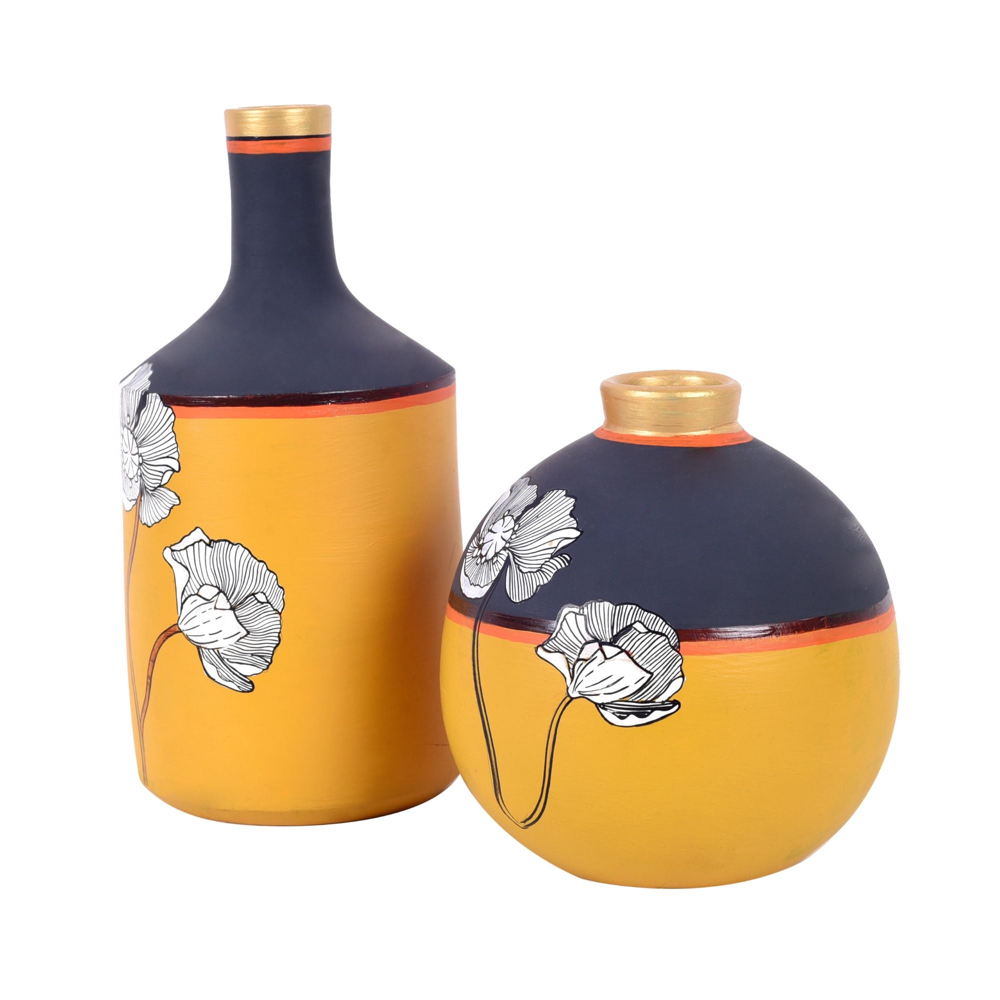 Sunflower Dreams Terracotta Vases S02 (4x9/5x6)