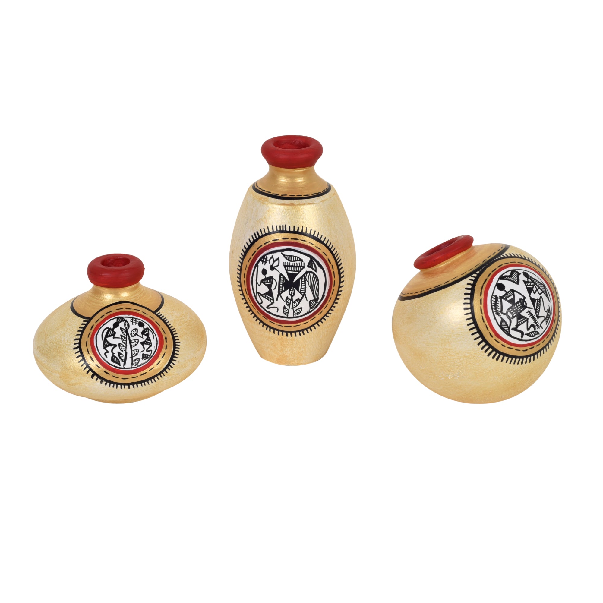 Earthy Trio Miniature Vases