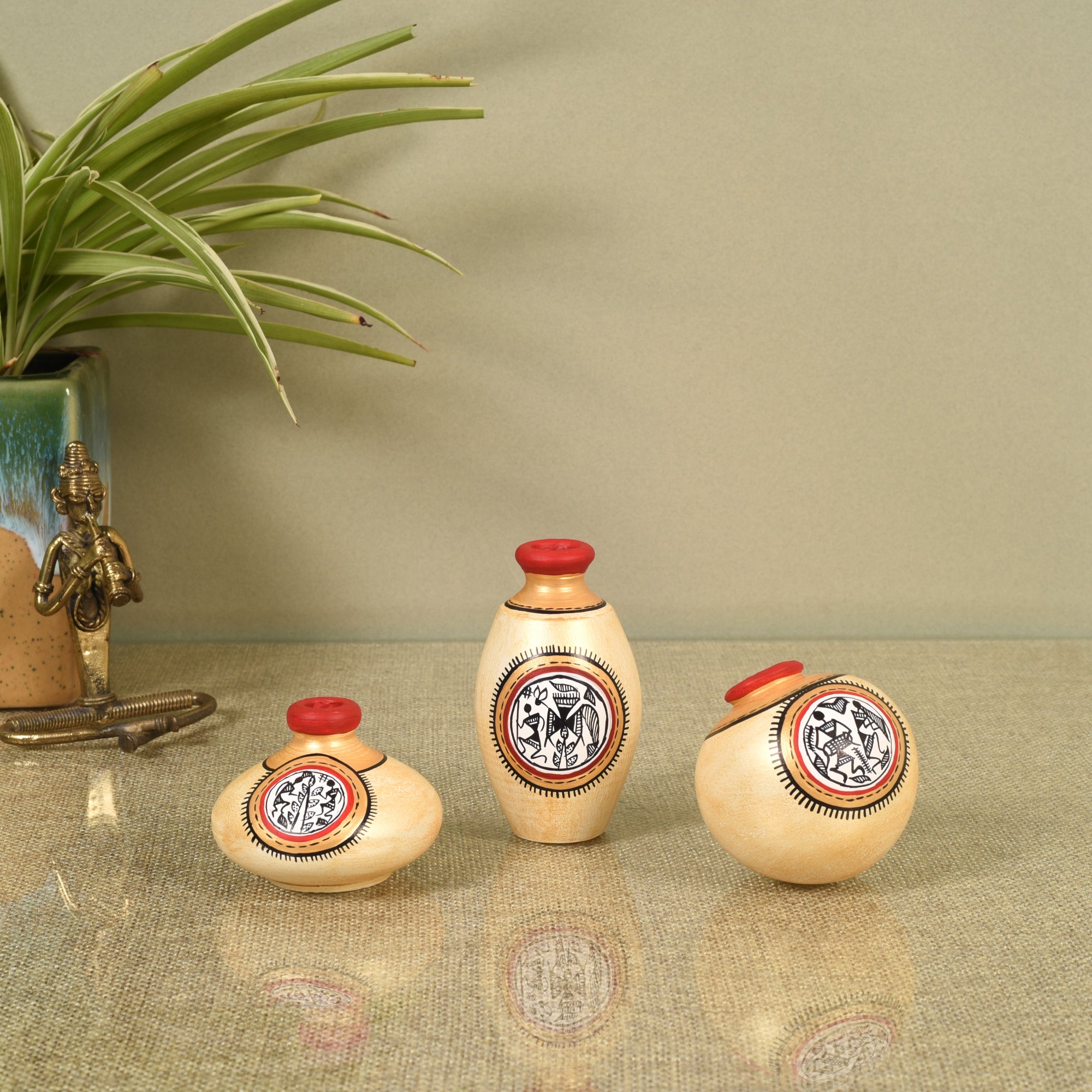 Earthy Trio Miniature Vases