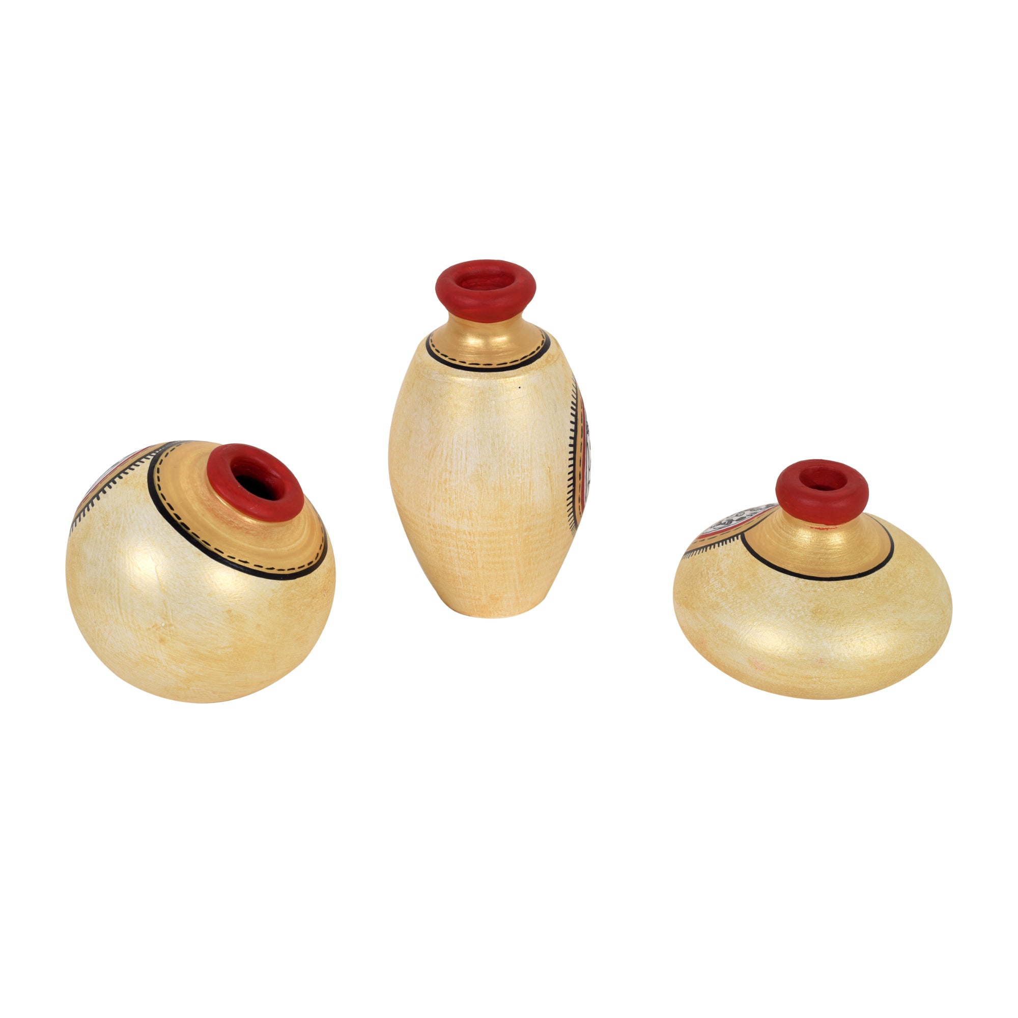 Earthy Trio Miniature Vases