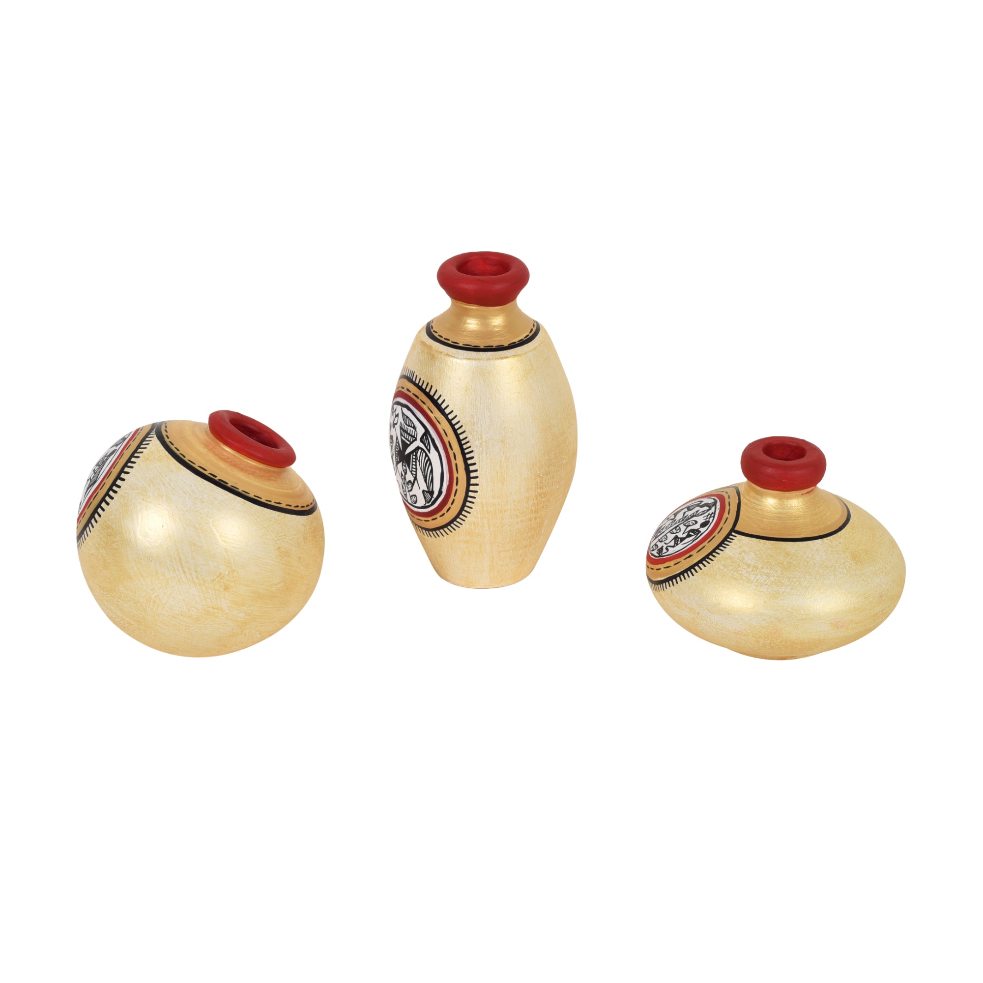 Earthy Trio Miniature Vases