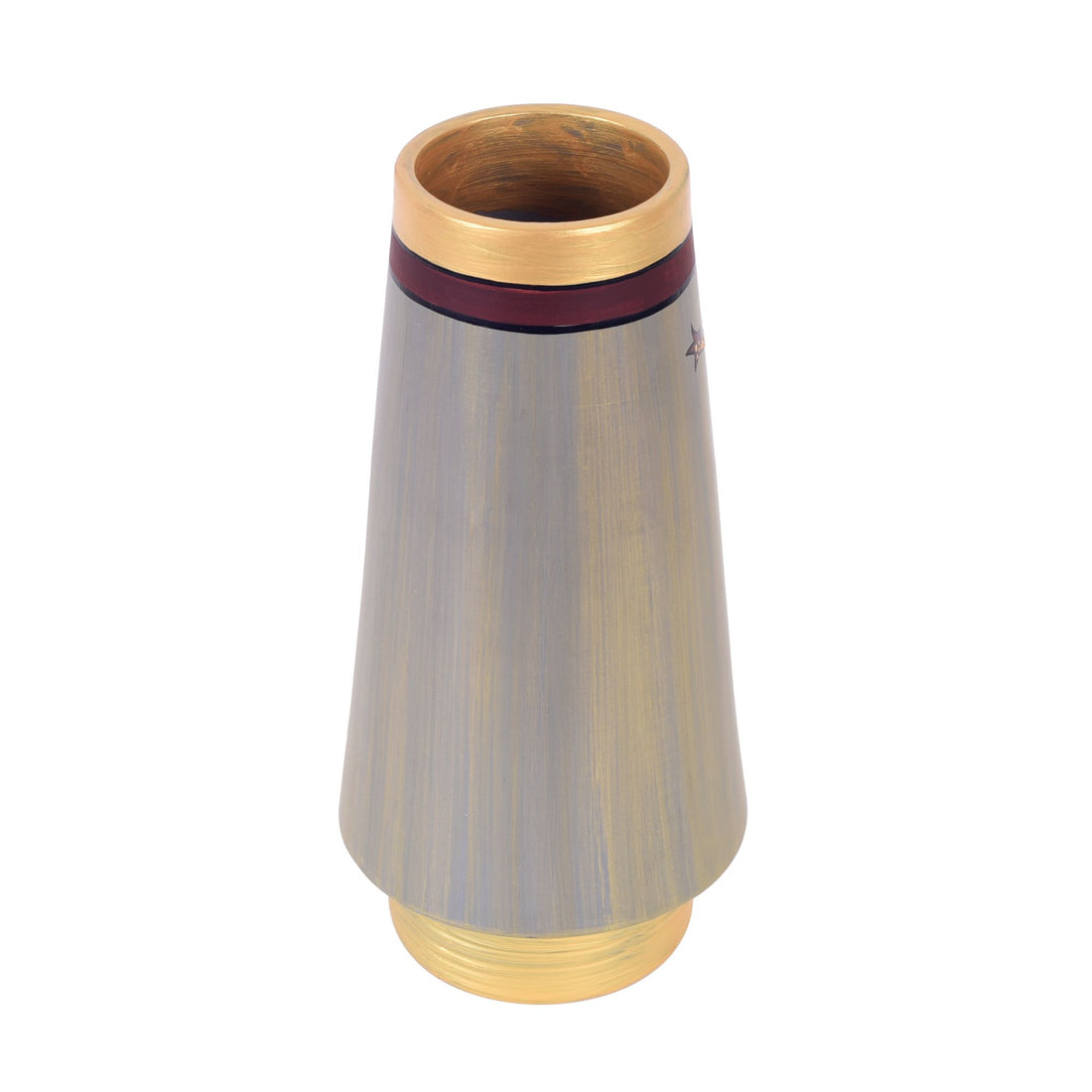 Golden Hour Terracotta Cone Vase (4.5x4.5x9)