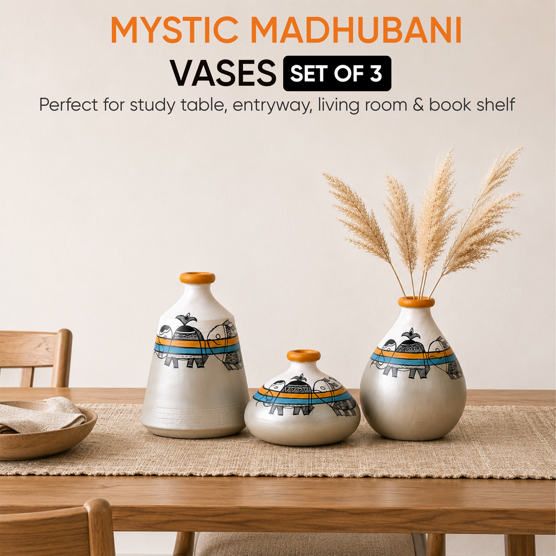 Mystic Madhubani Vessel