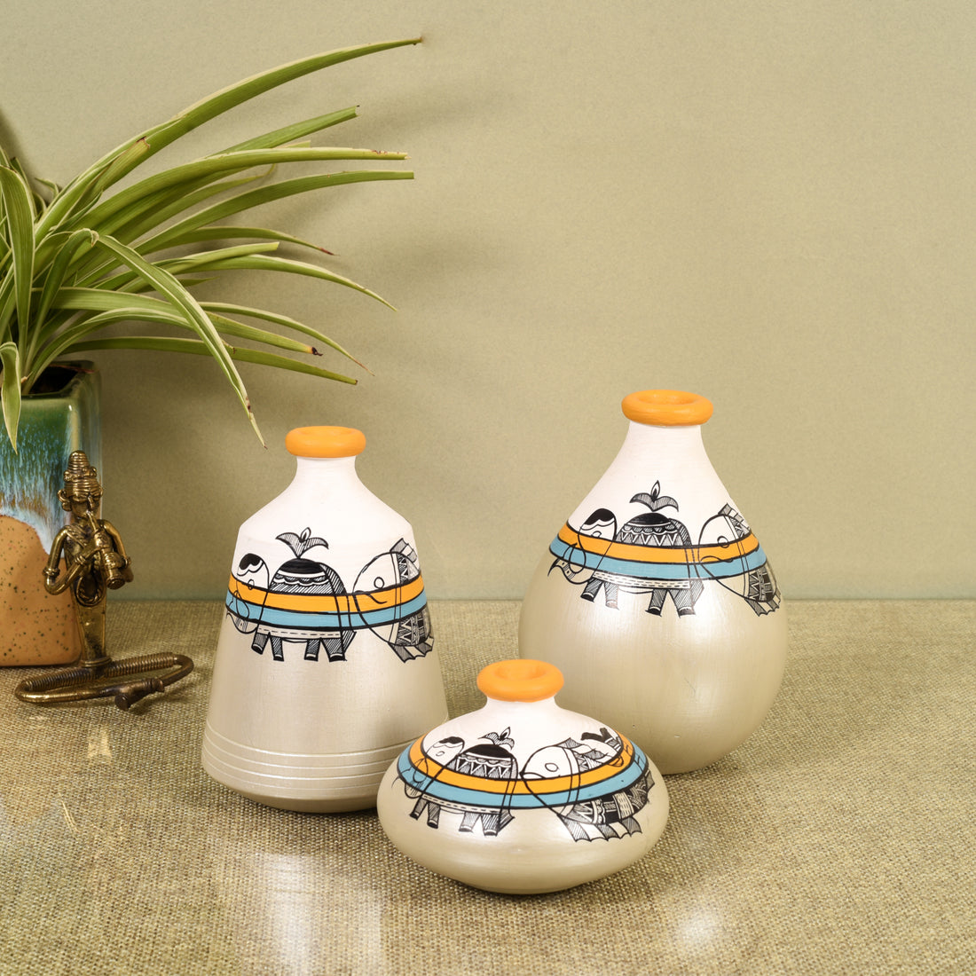 Mystic Madhubani Vessel