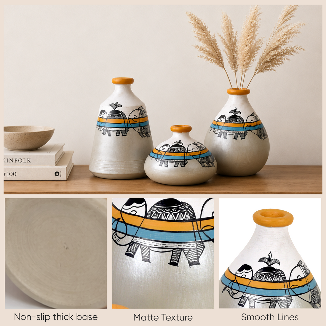Mystic Madhubani Vessel