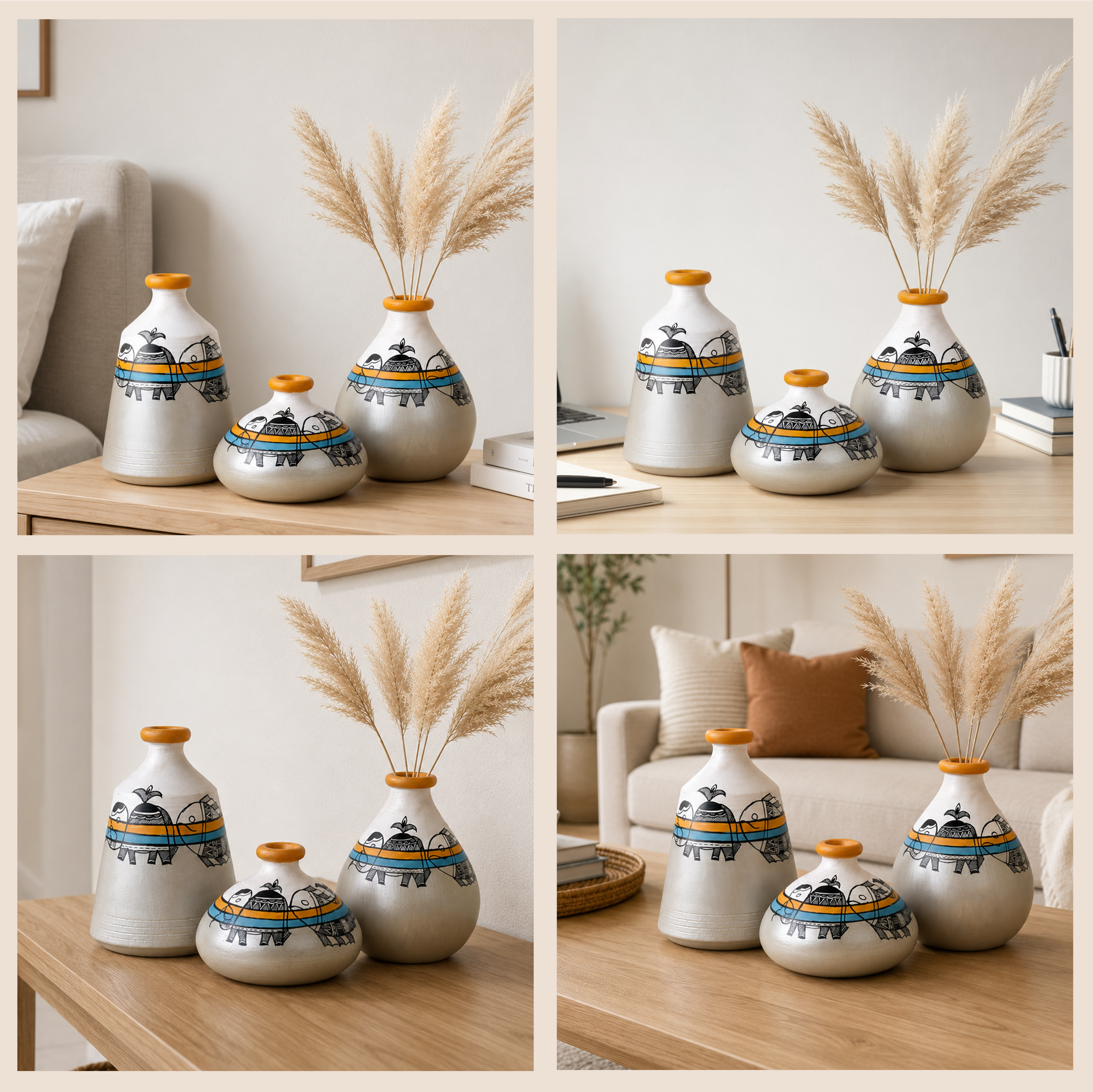 Mystic Madhubani Vessel