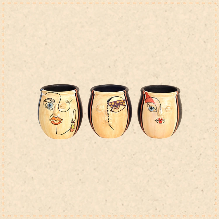 Pizo Pots- Hand painted- So3