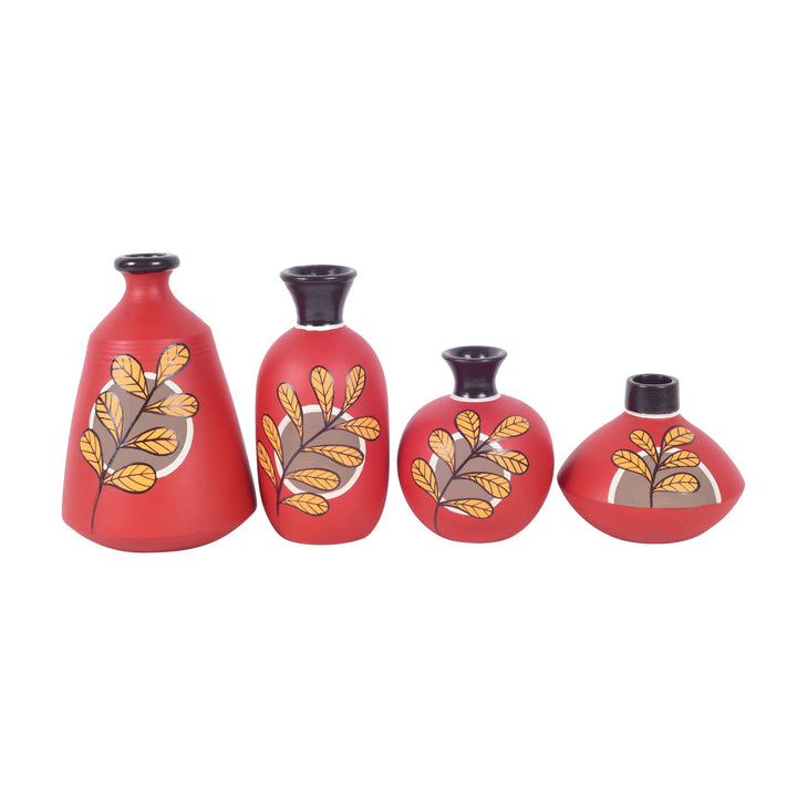 Scarlet Garden Quartet Terracotta Vase S04 (4x4x5)