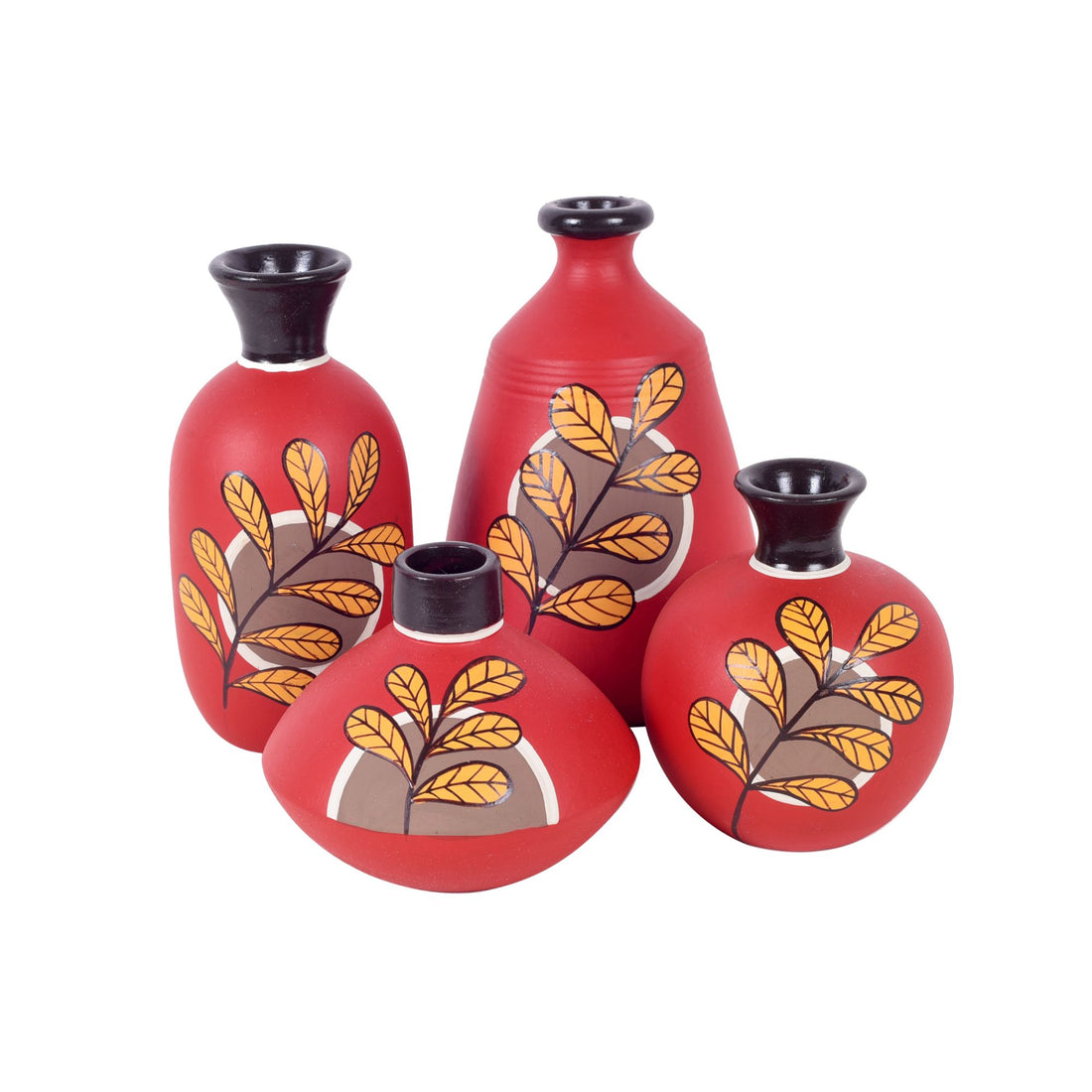 Scarlet Garden Quartet Terracotta Vase S04 (4x4x5)