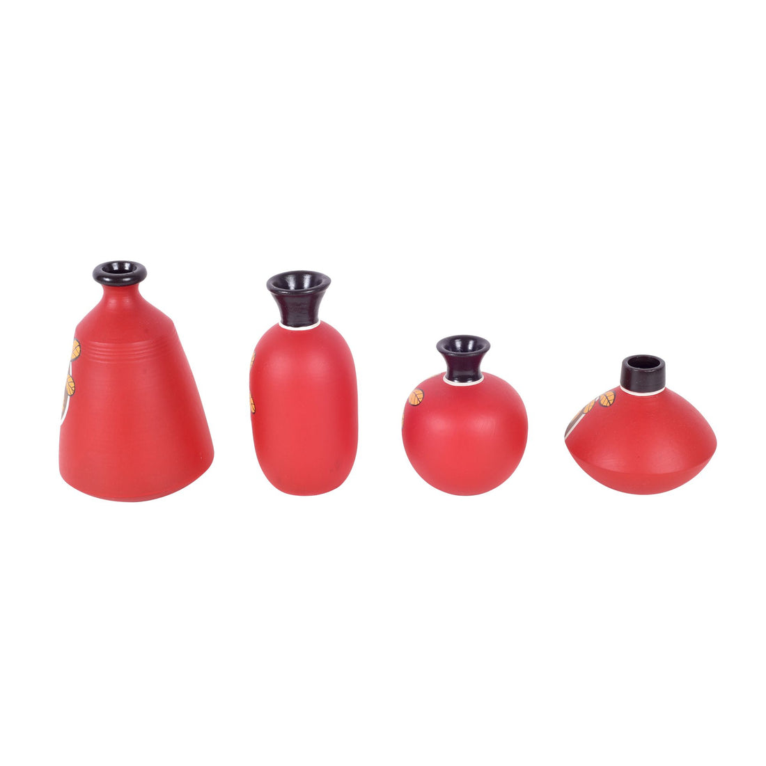 Scarlet Garden Quartet Terracotta Vase S04 (4x4x5)