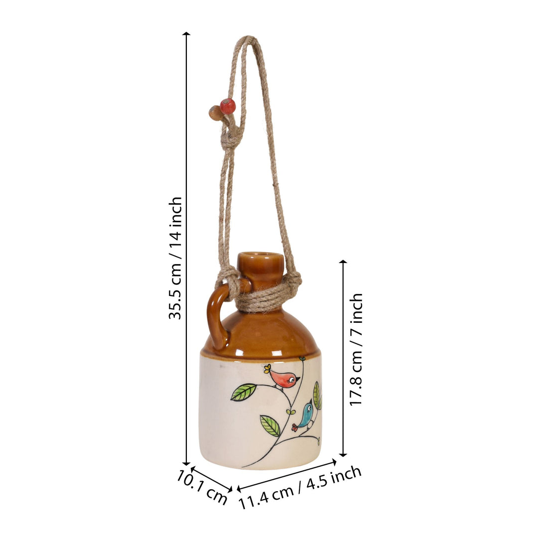 Chidiya Bird Hanging Ceramic Planter