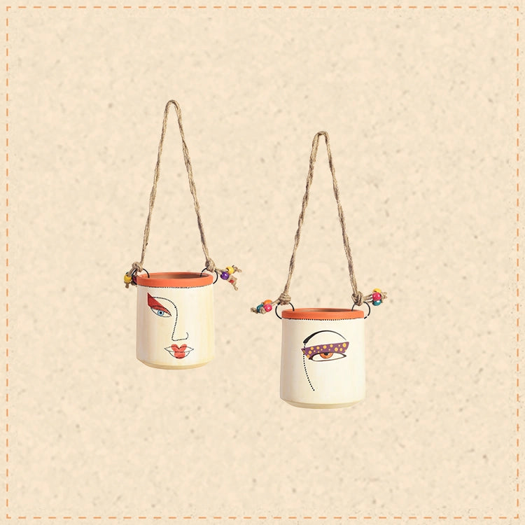 Liza Terracotta Handpainted Planters- So2