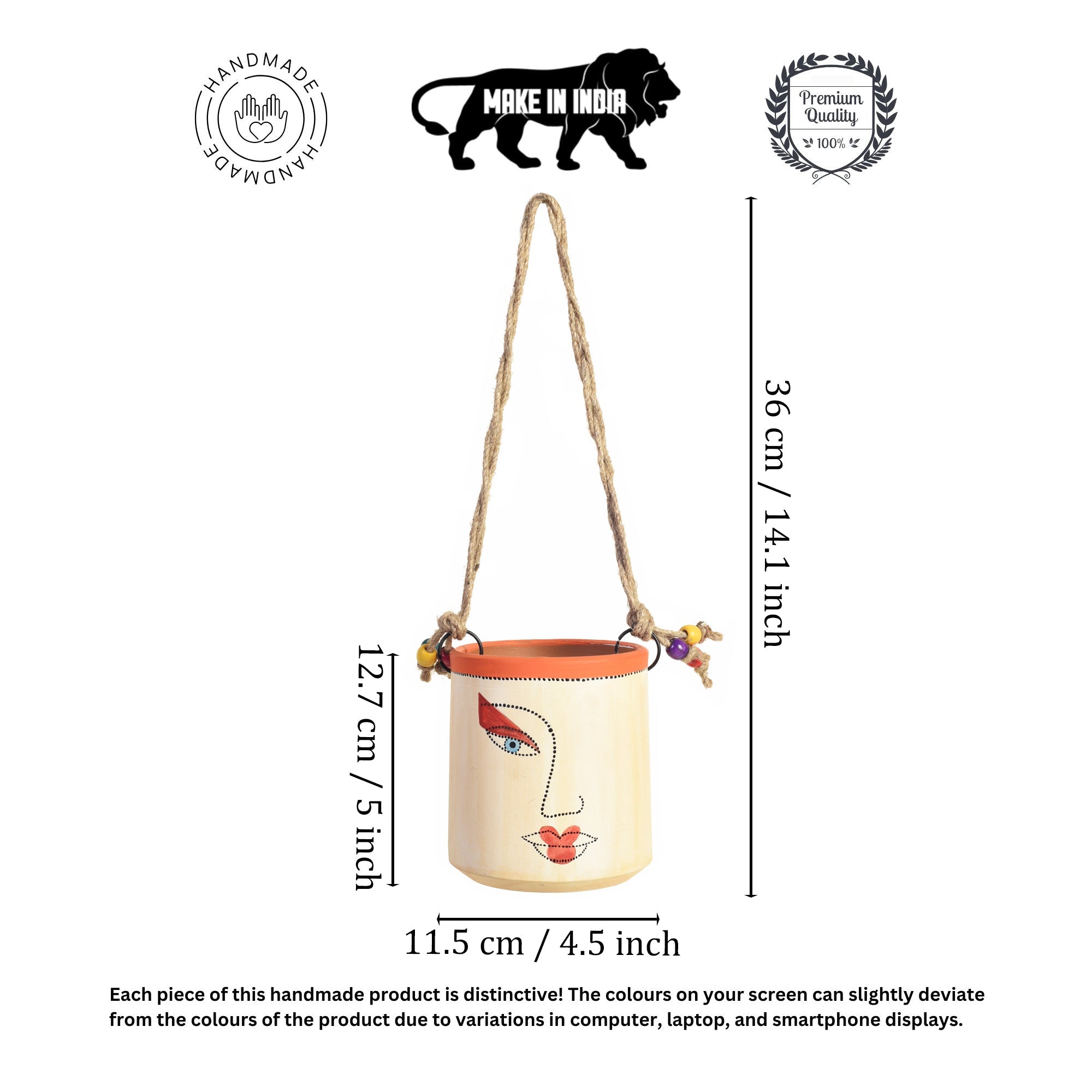 Liza Terracotta Handpainted Planters- So2