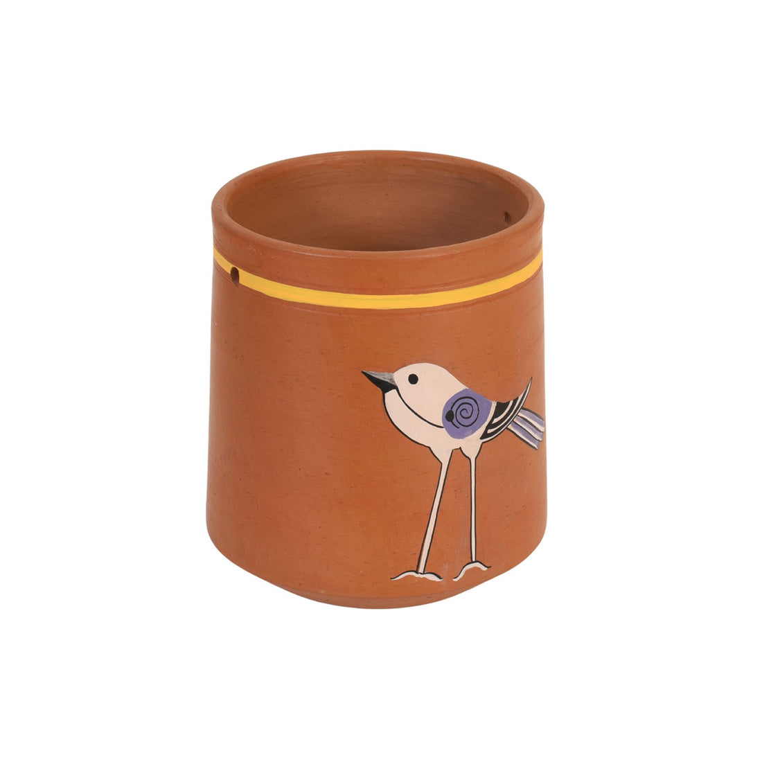 Koyal Songbird Tall Terracotta Cachepot