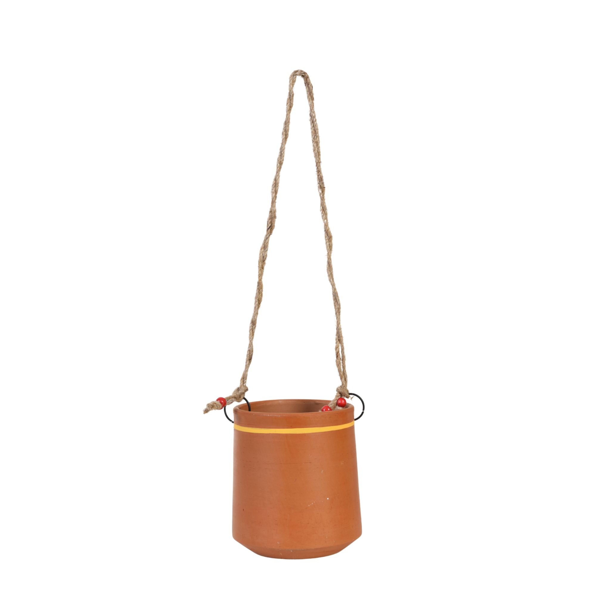 Panchi Perched-Bird Hanging Terracotta Planter