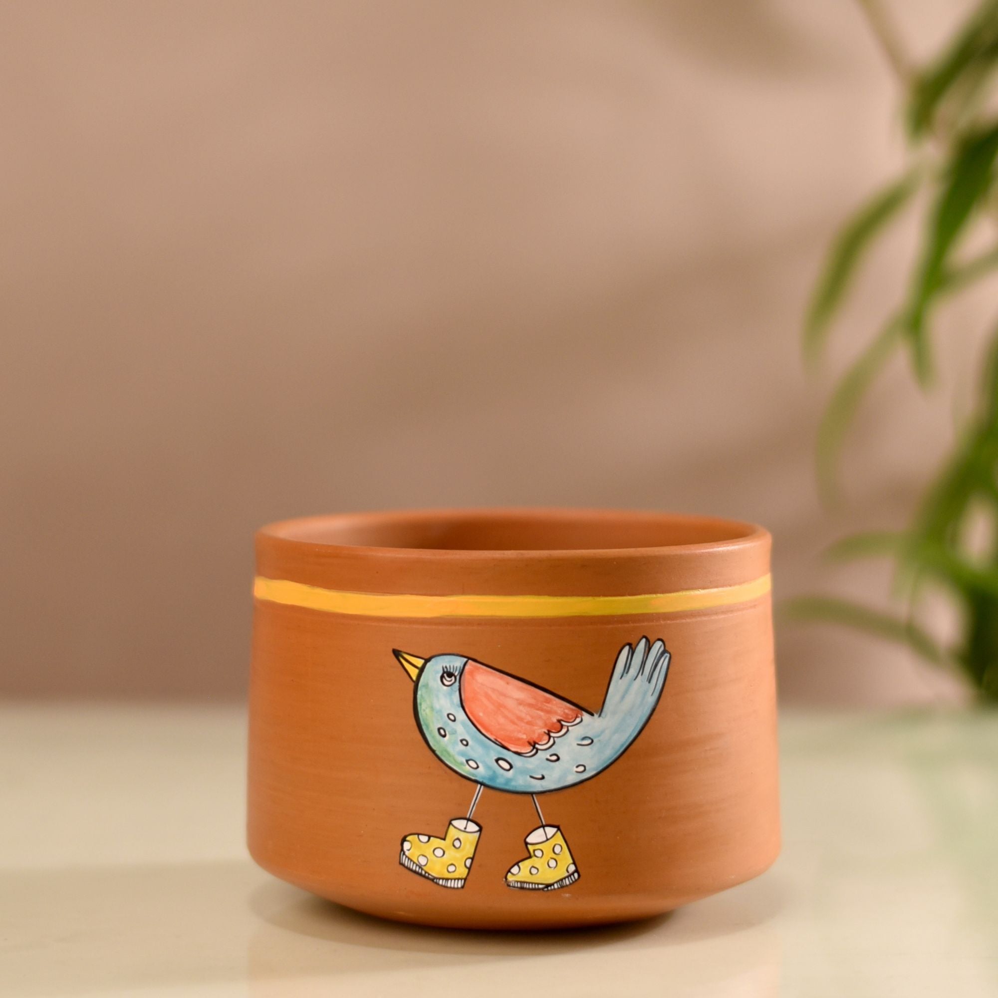 Chidiya & Chicks Terracotta Cachepot