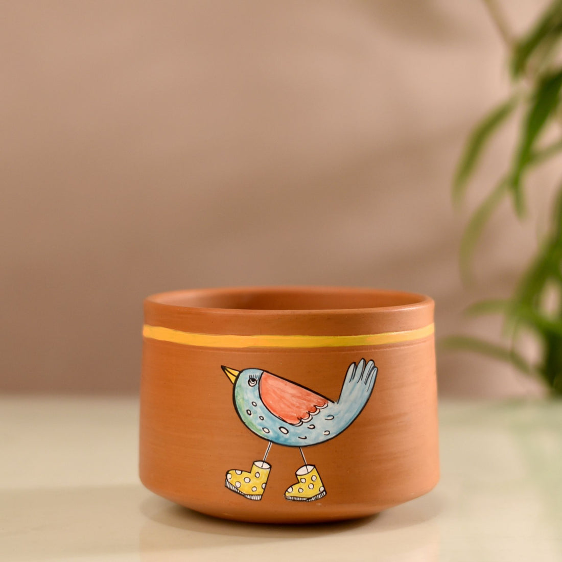 Chidiya & Chicks Terracotta Cachepot