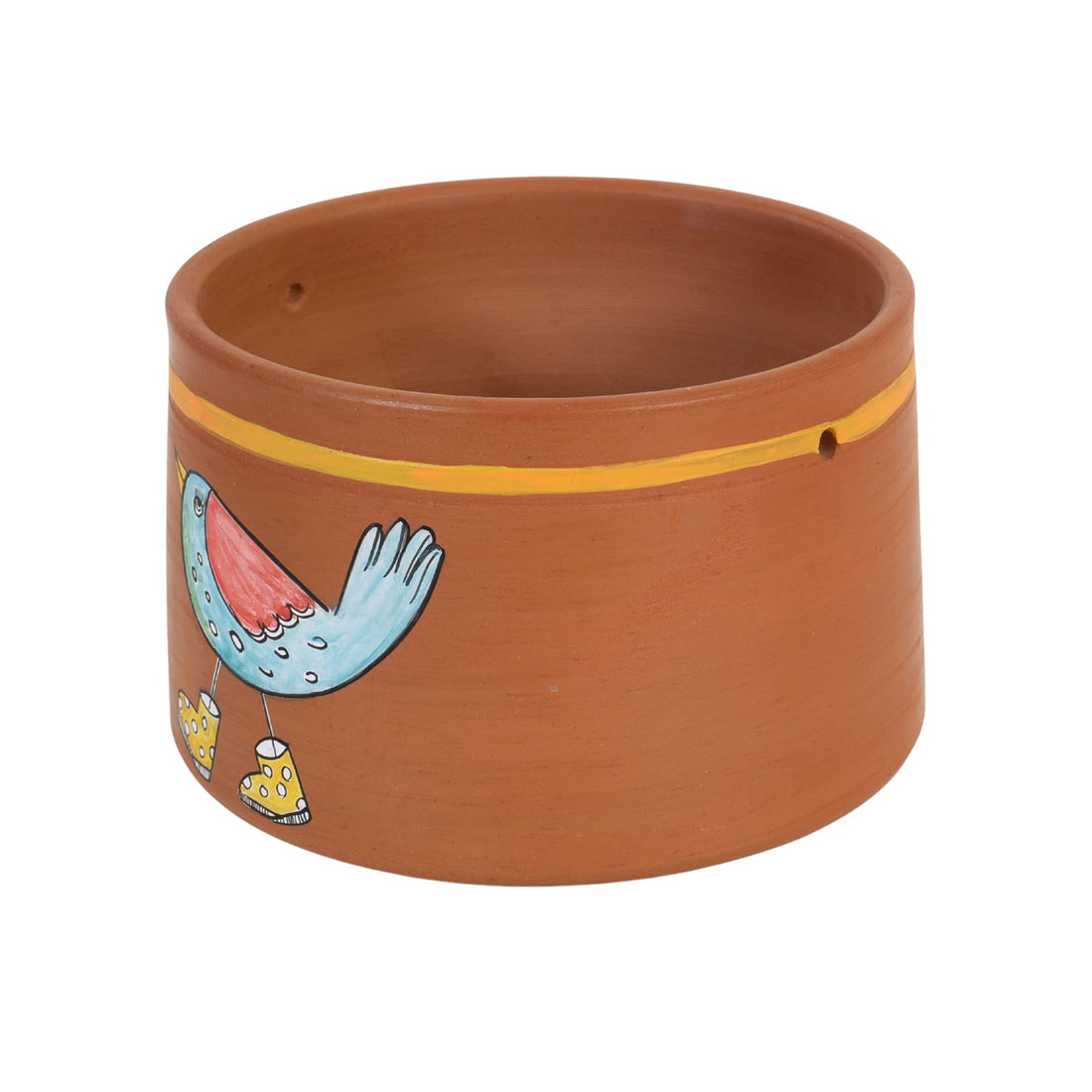 Chidiya & Chicks Terracotta Cachepot