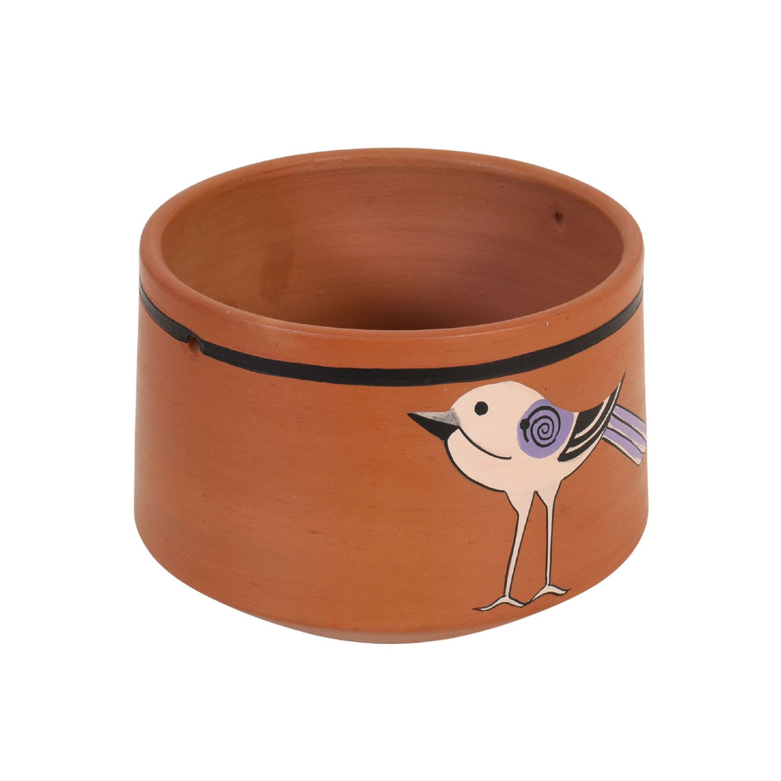Koyal Songbird Terracotta Cachepot