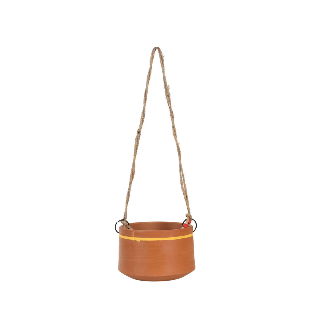 Teen Chidiya Trio-Bird Hanging Terracotta Planter