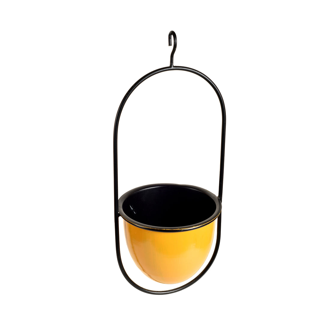 Yellow Hanging Planter (7x6x17)