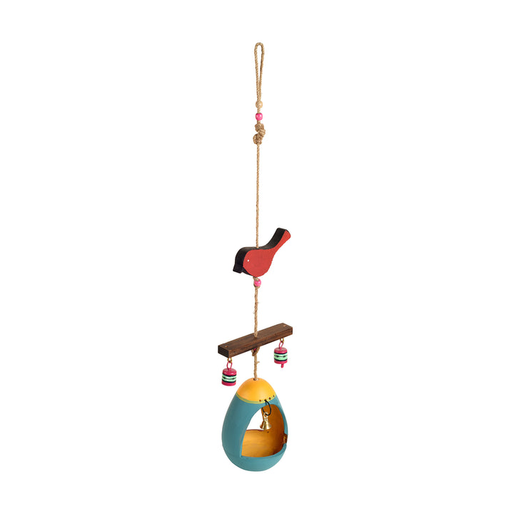 Blue Hanging Bird Feeder (5x5x29)