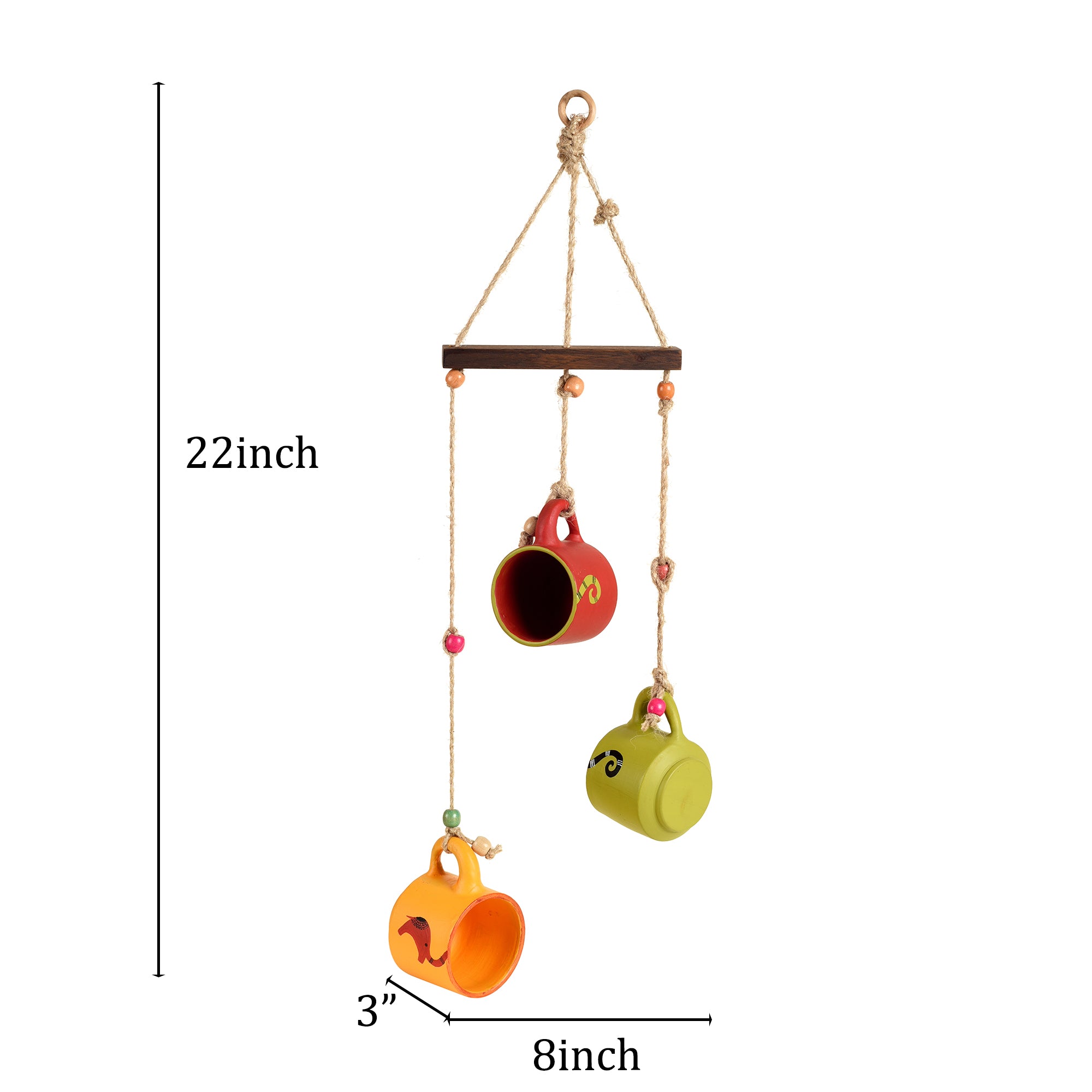 Hanging Kullads Windchime (8x3x22)