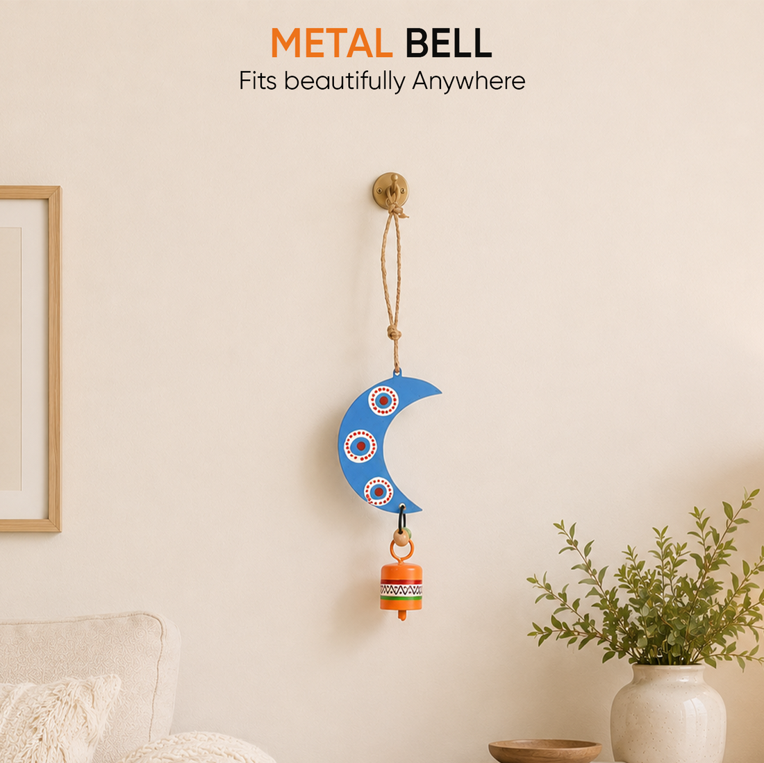 Aakriti Art Creations Wooden & Metal Wind Chimes for Home