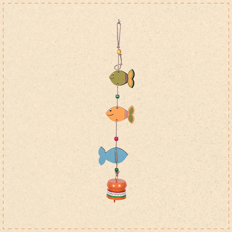 Fish Trinity Hand Painted  Windchime (3.5x2.5x21)
