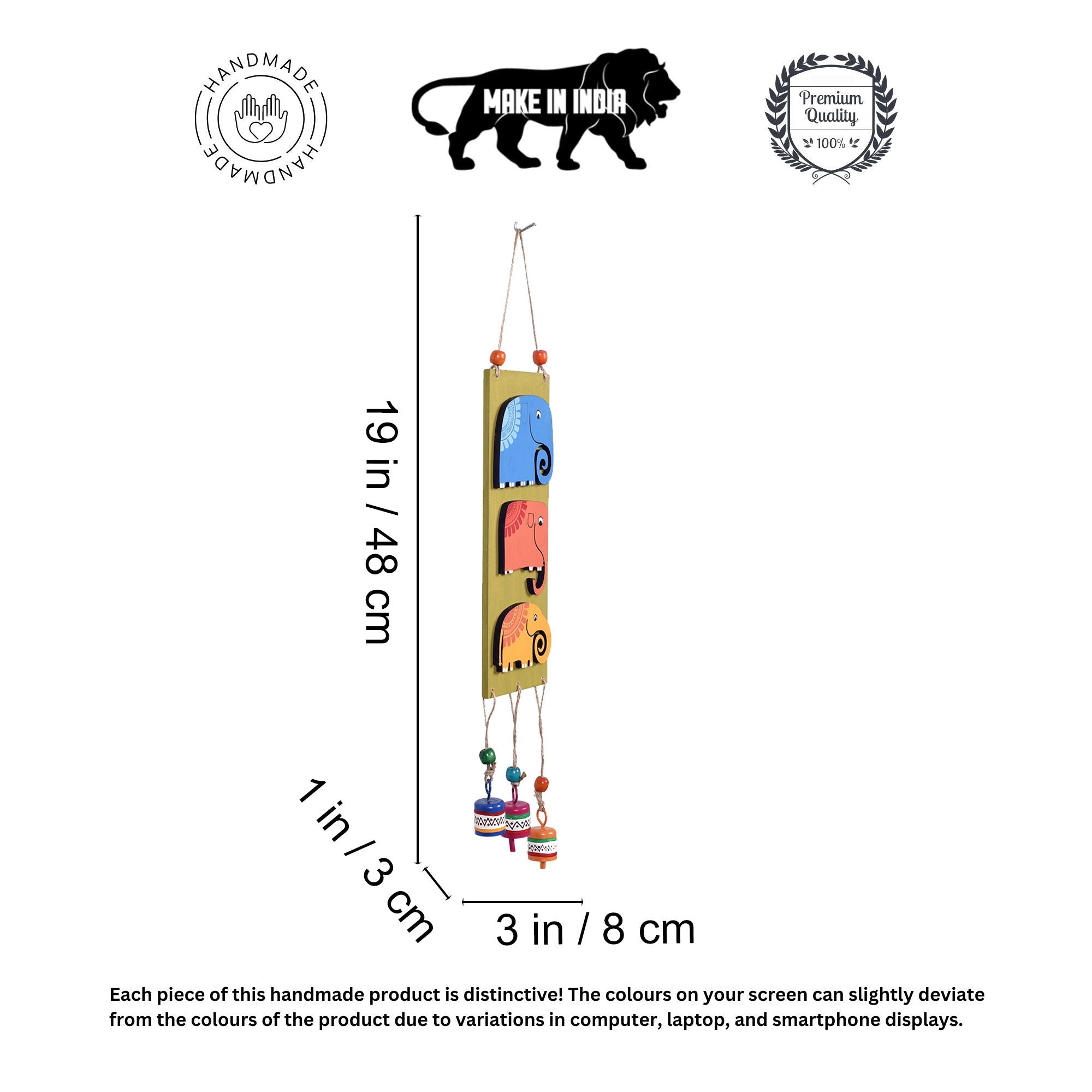 Trinity Of Elephants Windchime (3x1x19)
