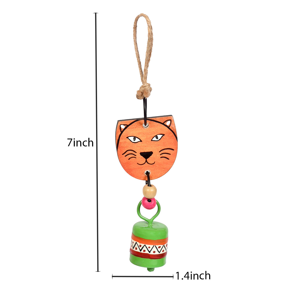 Lion Wind Chimes with Metal Bell for Outdoor Hanging and Home Decoration