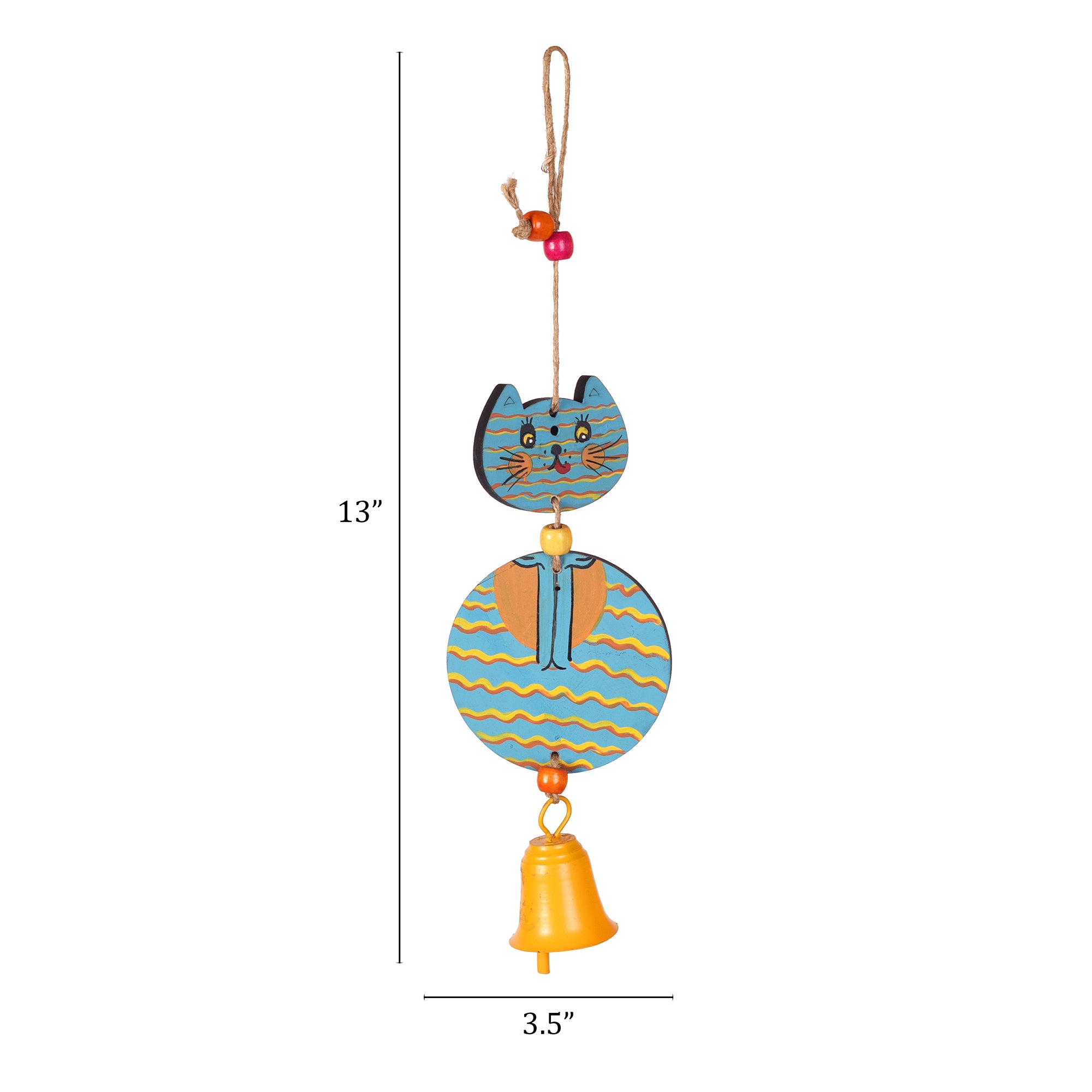 Hello Kitty Wind Chime in Azure (13x3.5)