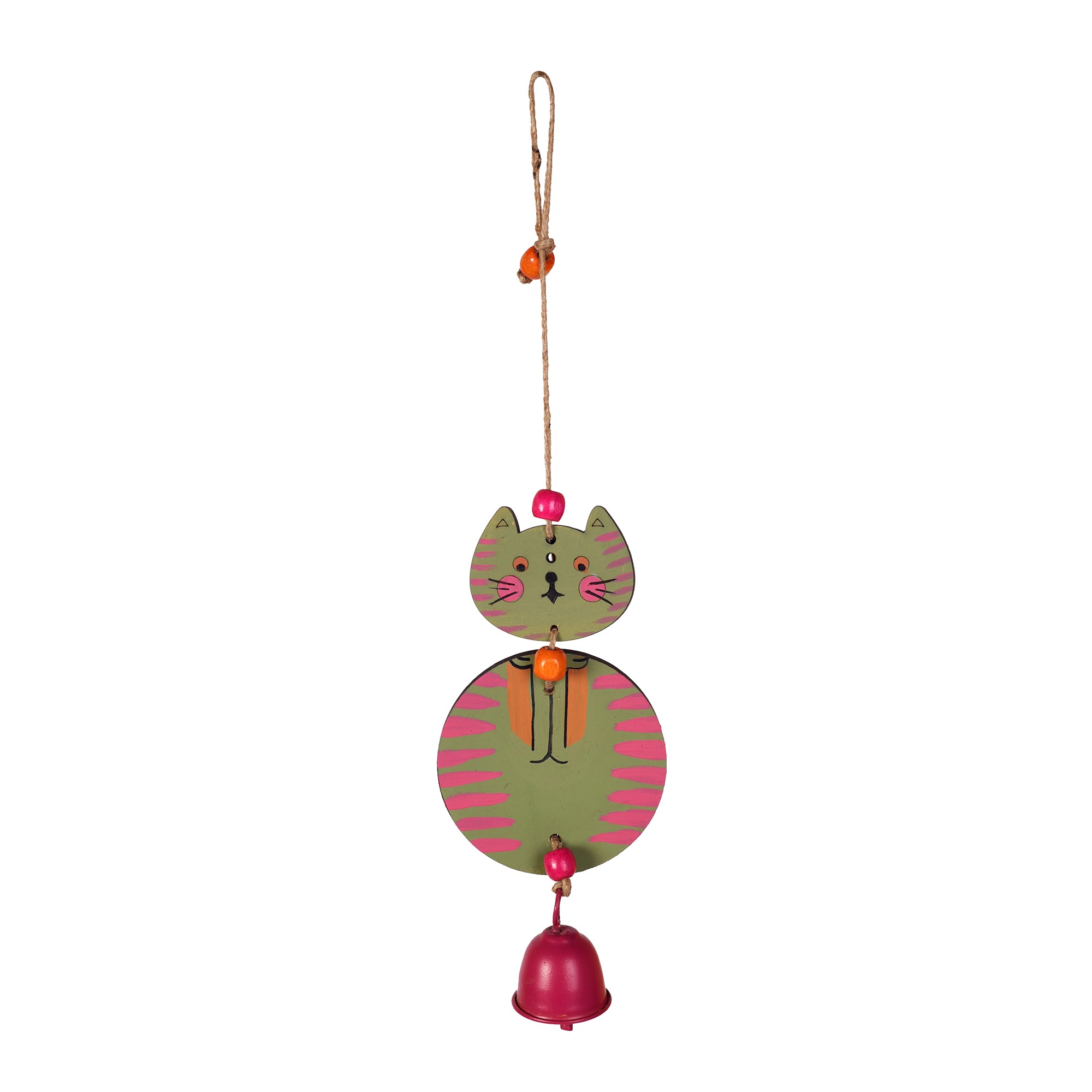 Hello Kitty Wind Chime in Olive Green (14x4)