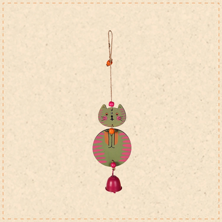 Hello Kitty Wind Chime in Olive Green (14x4)
