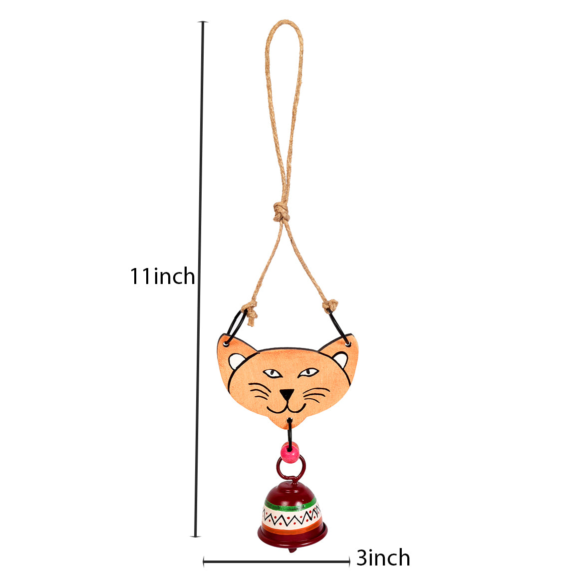 Pink Panther Wind Chimes with Metal Bell for Outdoor Hanging and Home Decoration