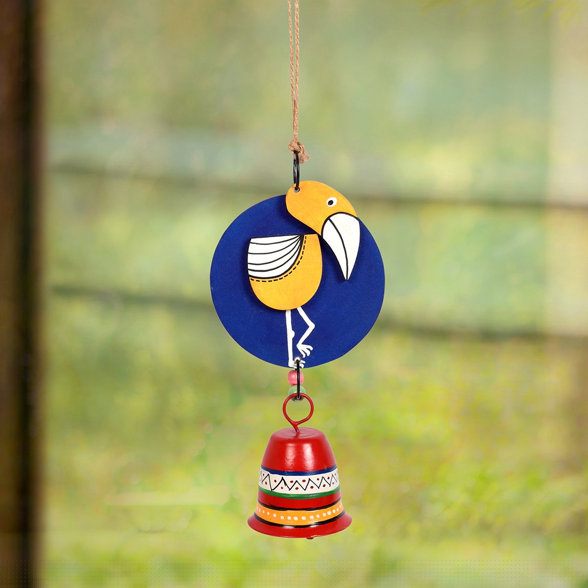 Handcrafted Yellow Duck Wind Chime for Out Door Hanging