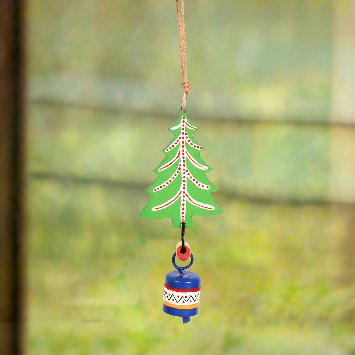 Aakriti Art Creations Green Tree Wind Chimes for Home