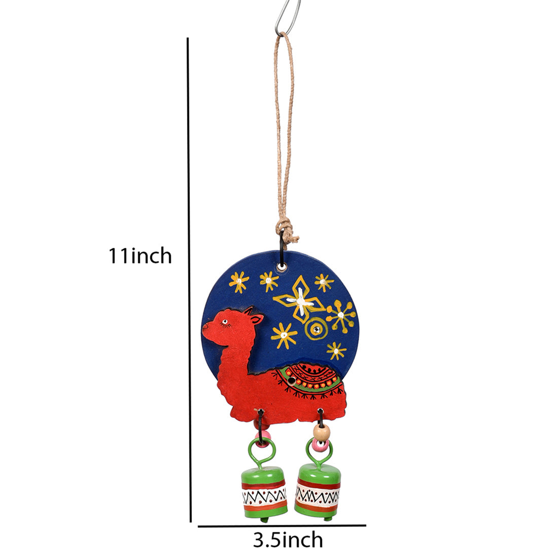 Windchime Red Alpaka 2 Metal Bells (11x3.5)