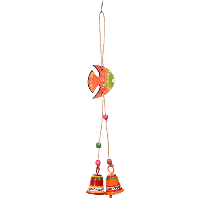 Windchime Orange Fish 2 Metal Bells (16x3)