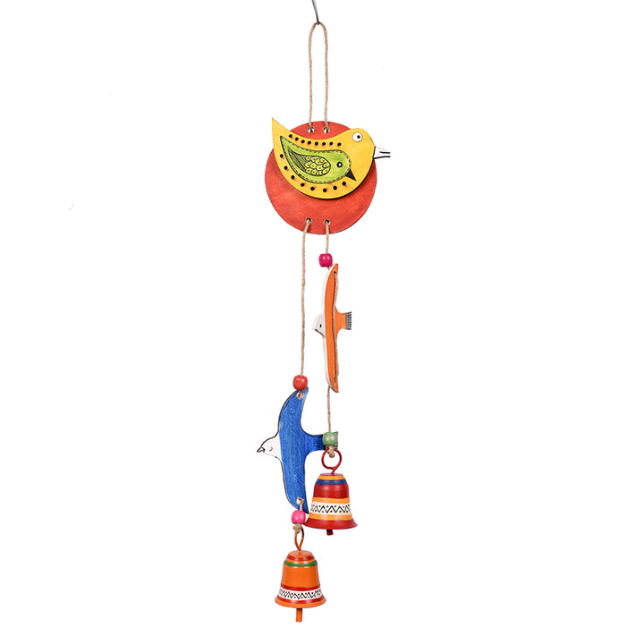 Windchime 2 Flying Bird & 2 Metal Bells (18x4)