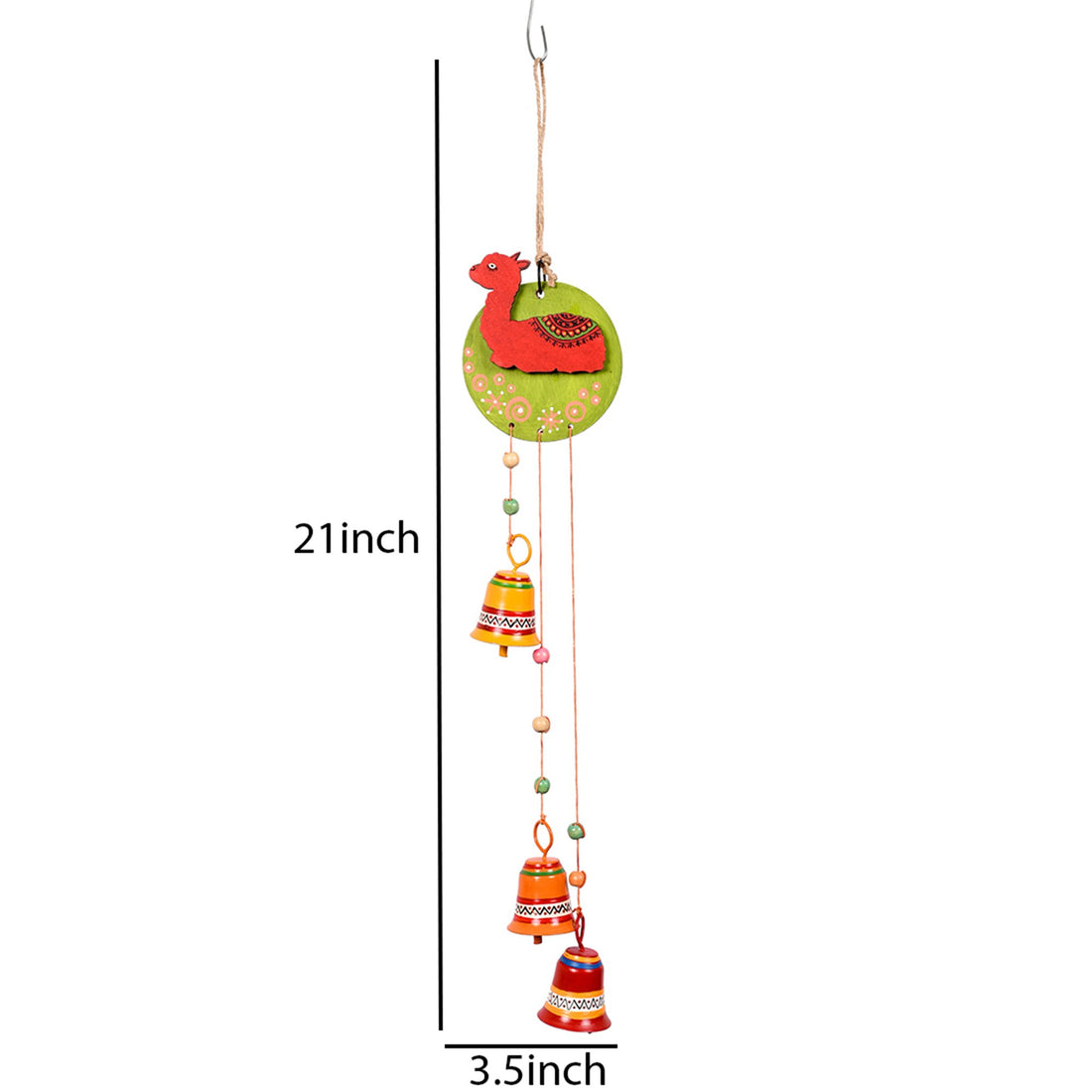 Windchime Red Alpaka 3 Metal Bells (21x3.5)