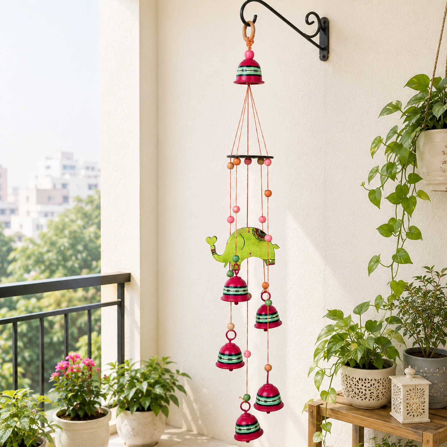 Windchime Elephant 5 MetalBells (21x2.5")