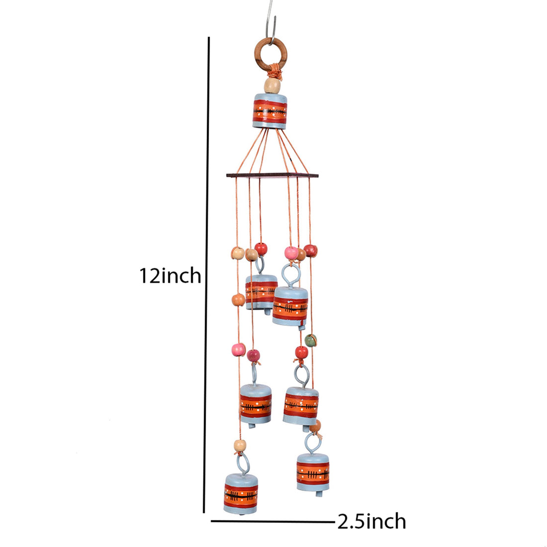 Windchime 6 Metal Bells (12x2.5")