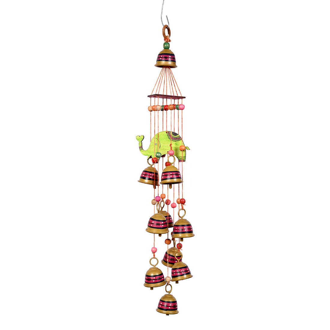 Windchime Elephant 9 MetalBells B (19x2.5")