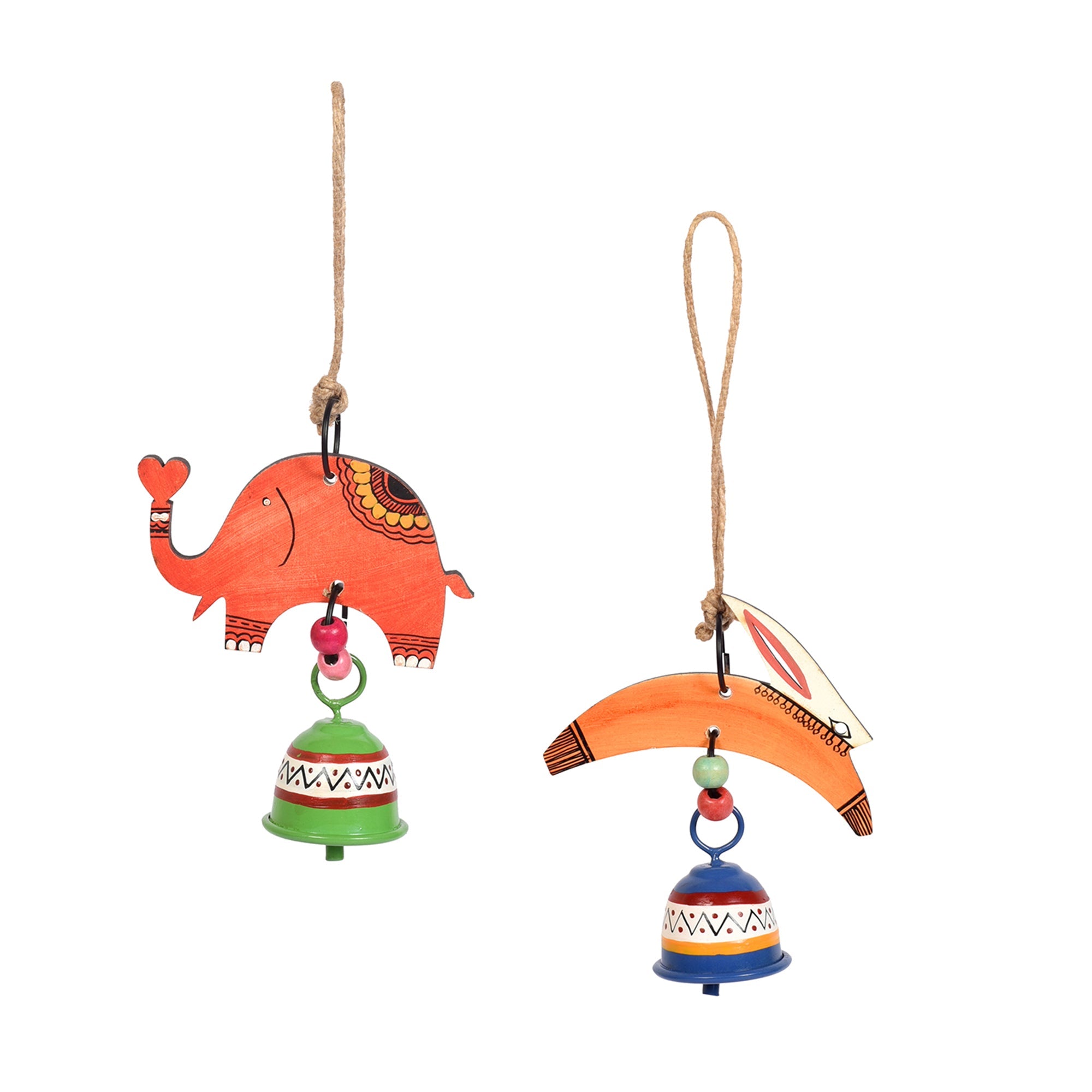 Elephant & Toucan Harmony Wind Chime Set