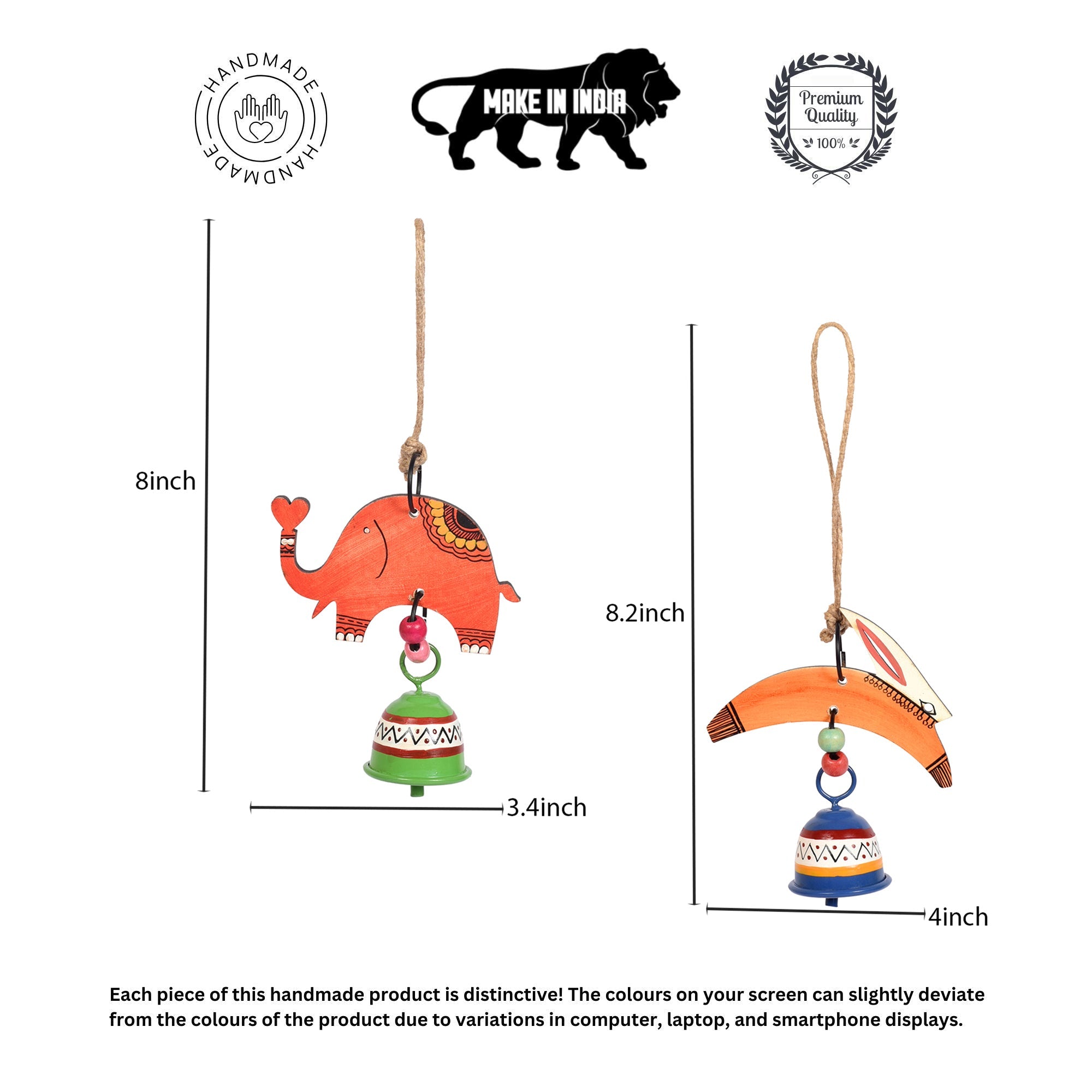 Elephant & Toucan Harmony Wind Chime Set