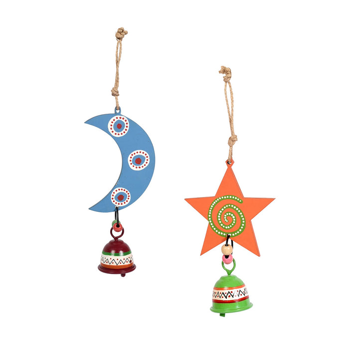 Celestial Moon & Star Wind Chime Duo