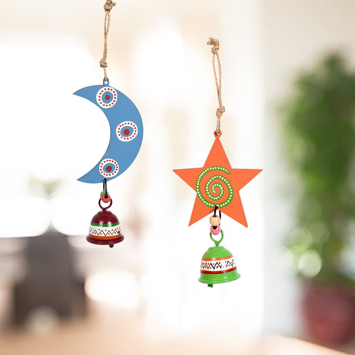 Celestial Moon & Star Wind Chime Duo